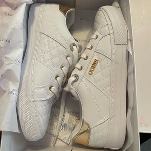 Guess Gold Embellished Sneakers